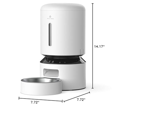 Automatic Dog or Cat Feeder, 5G WiFi Automatic Dog Food Dispenser with Freshness Preservation, 5L Timed Pet Feeder with Low Food Sensor, Up to 10 Meals Per Day,