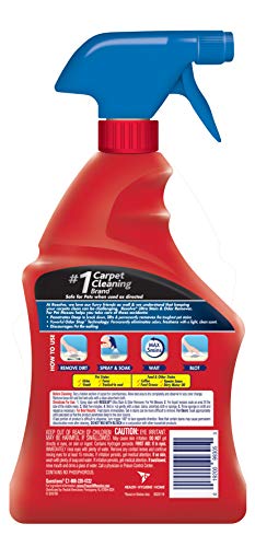 Resolve Ultra Pet Odor and Stain Remover Spray – Carpet Cleaner for Cat and Dog Urine and Poop, 32oz