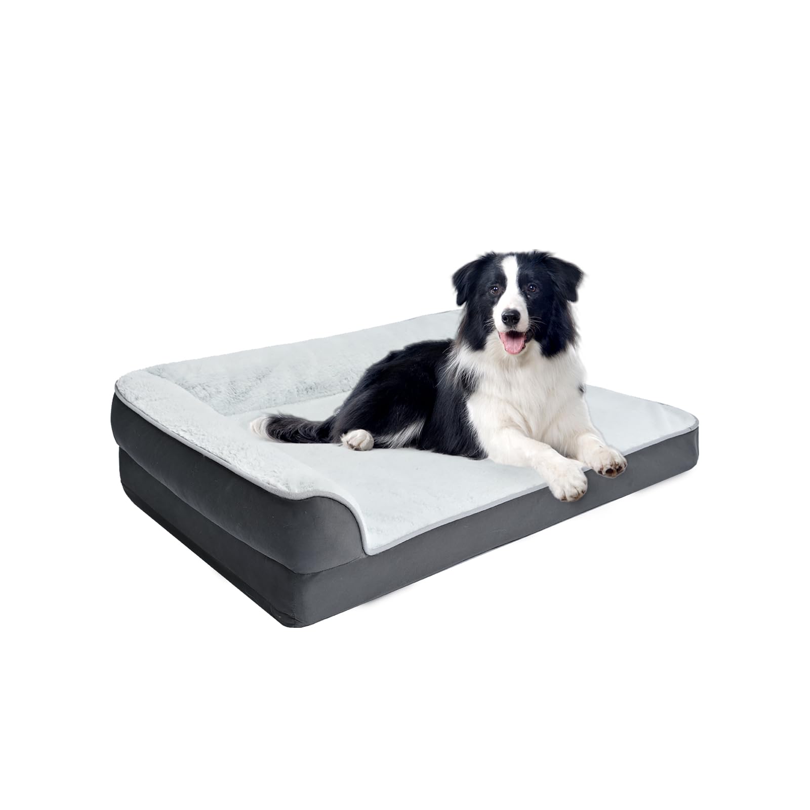 Washable L-Shaped Dog Bed for Small Dogs, Anti-Slip Pet Sofa Bed for Indoor Dogs, Crate Bed