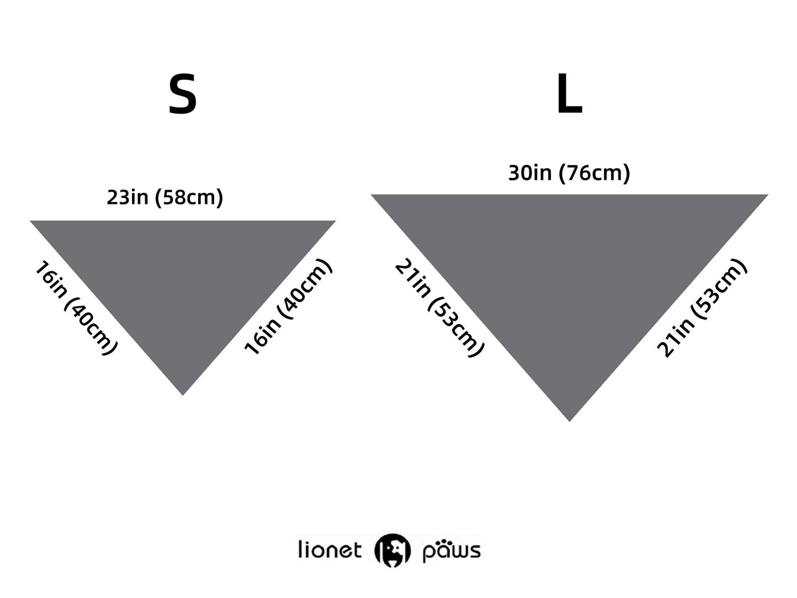 Paws Dog Bandana for Small Medium Large Dogs, Cat Kerchief Blue DOIT, Triangle Bibs Scarf for Girl or Boy