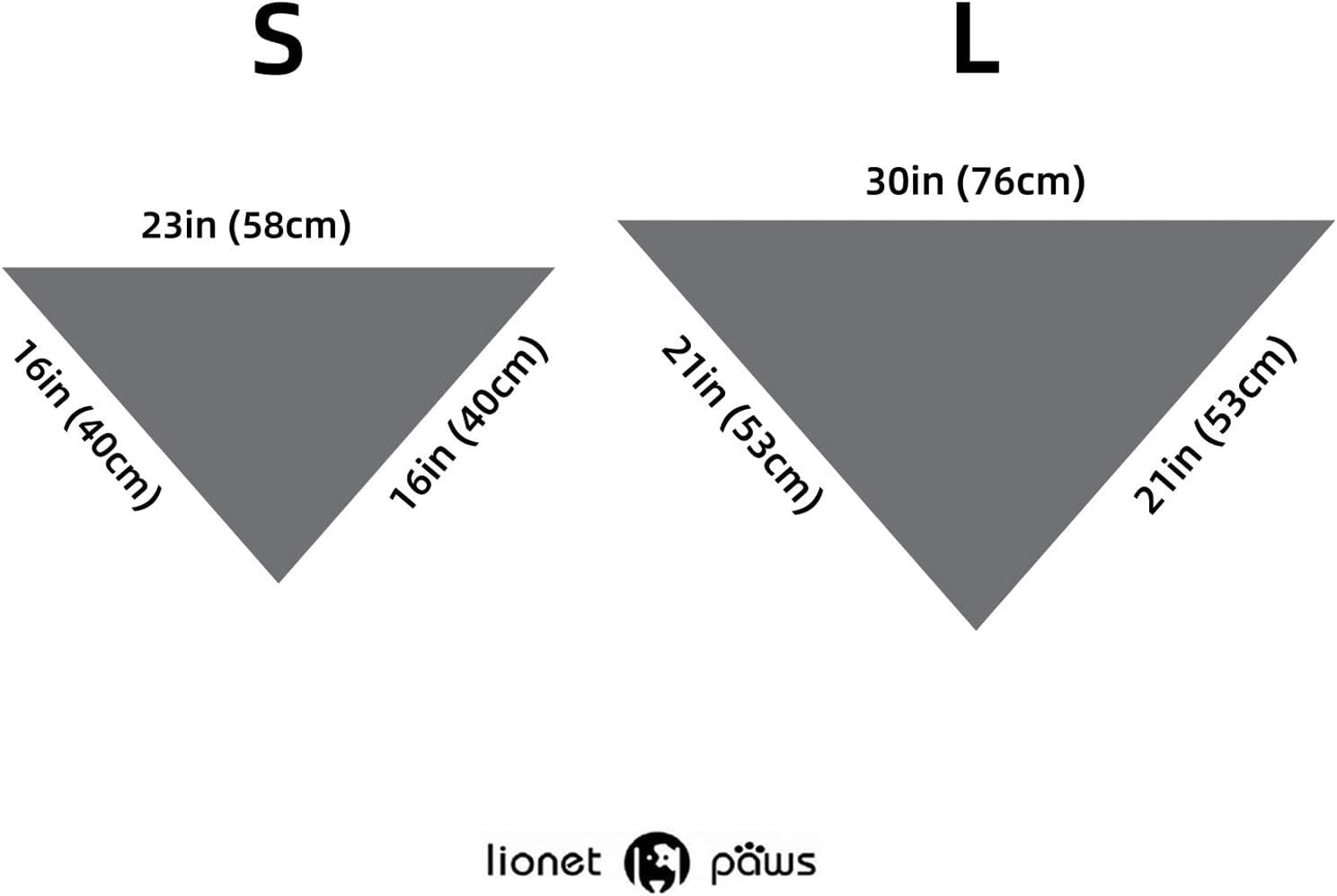 Paws Dog Bandana for Small Medium Large Dogs, Cat Kerchief Blue DOIT, Triangle Bibs Scarf for Girl or Boy