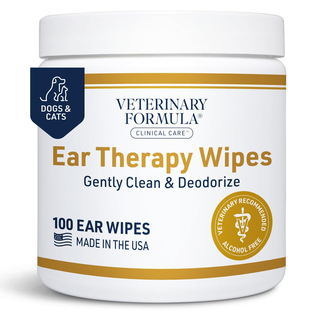 Veterinary Formula Clinical Care Ear Therapy, 8 oz. – Cat and Dog Ear Cleaner – Helps Soothe Itchiness and Clean The Ear Canal of Debris and Buildup