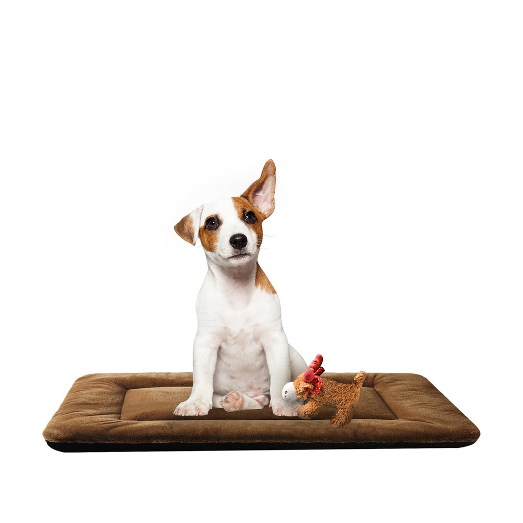 Dog Beds Crate Pad for Medium/Large Dogs Fit Metal,Ultra Soft, Washable & Anti-Slip Kennel Pad for Dogs Cozy Sleeping