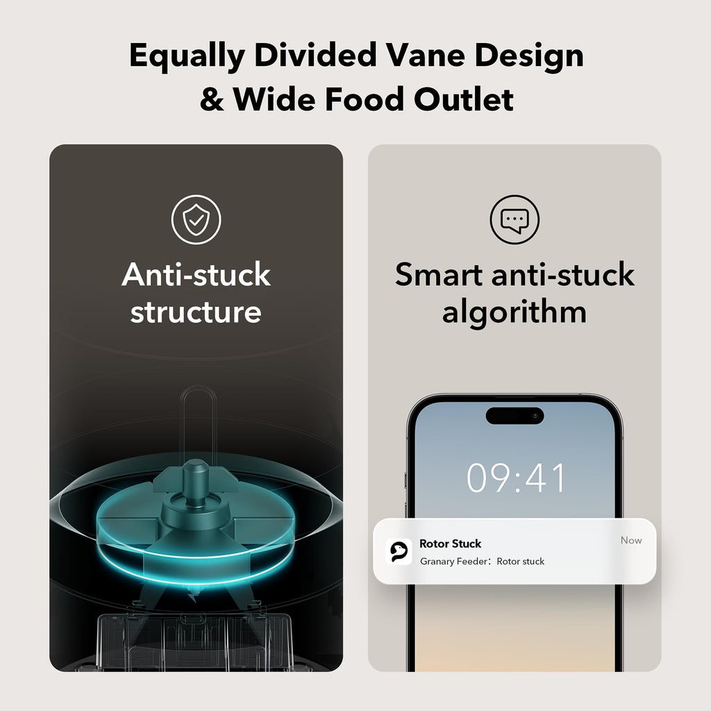 Automatic Dog or Cat Feeder, 5G WiFi Automatic Dog Food Dispenser with Freshness Preservation, 5L Timed Pet Feeder with Low Food Sensor, Up to 10 Meals Per Day,