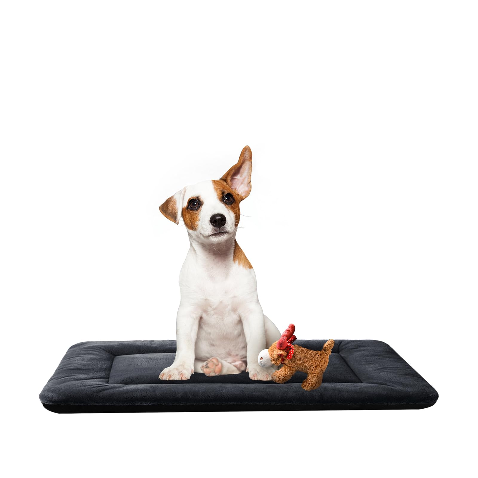 Dog Beds Crate Pad for Medium/Large Dogs Fit Metal,Ultra Soft, Washable & Anti-Slip Kennel Pad for Dogs Cozy Sleeping