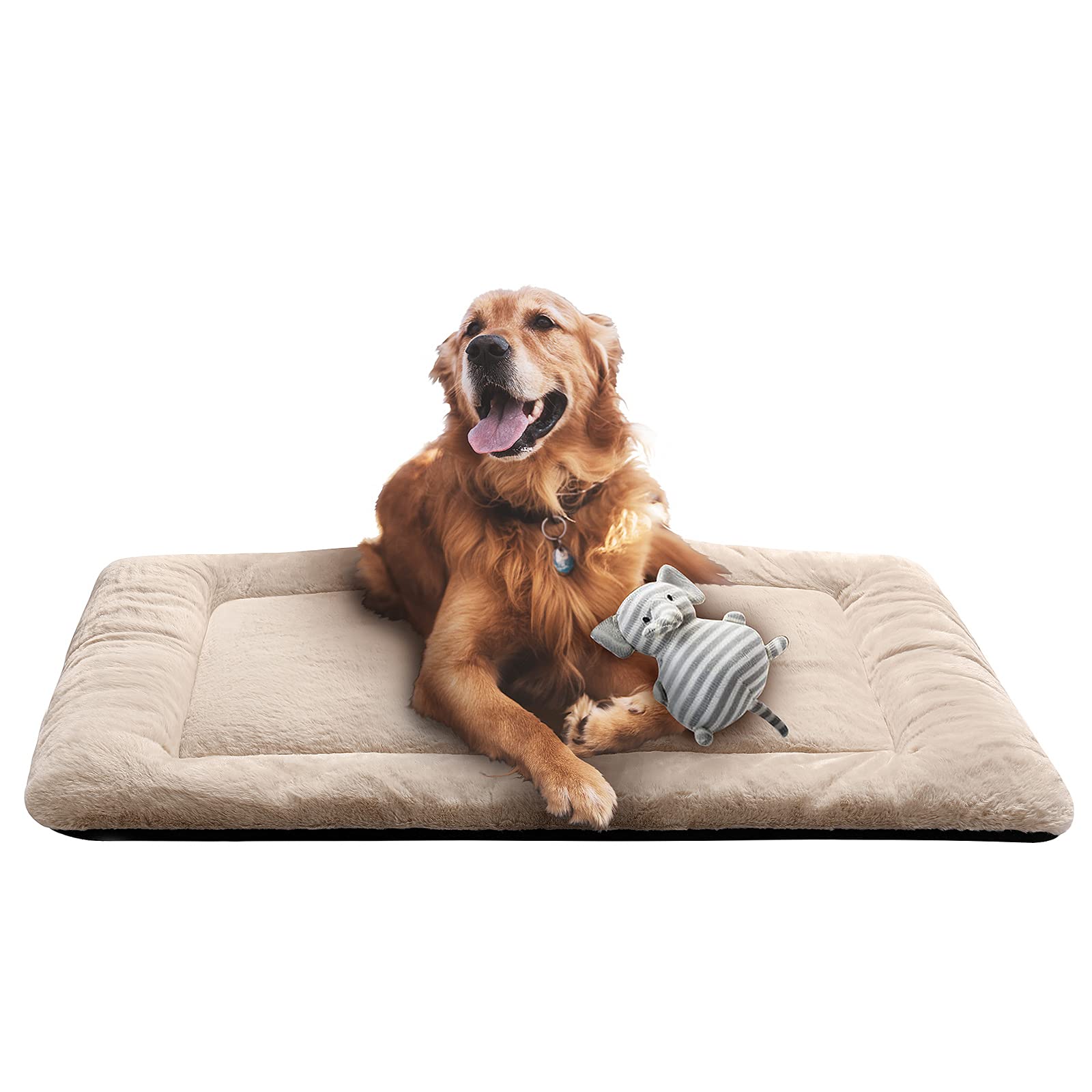 Dog Beds Crate Pad for Medium/Large Dogs Fit Metal,Ultra Soft, Washable & Anti-Slip Kennel Pad for Dogs Cozy Sleeping