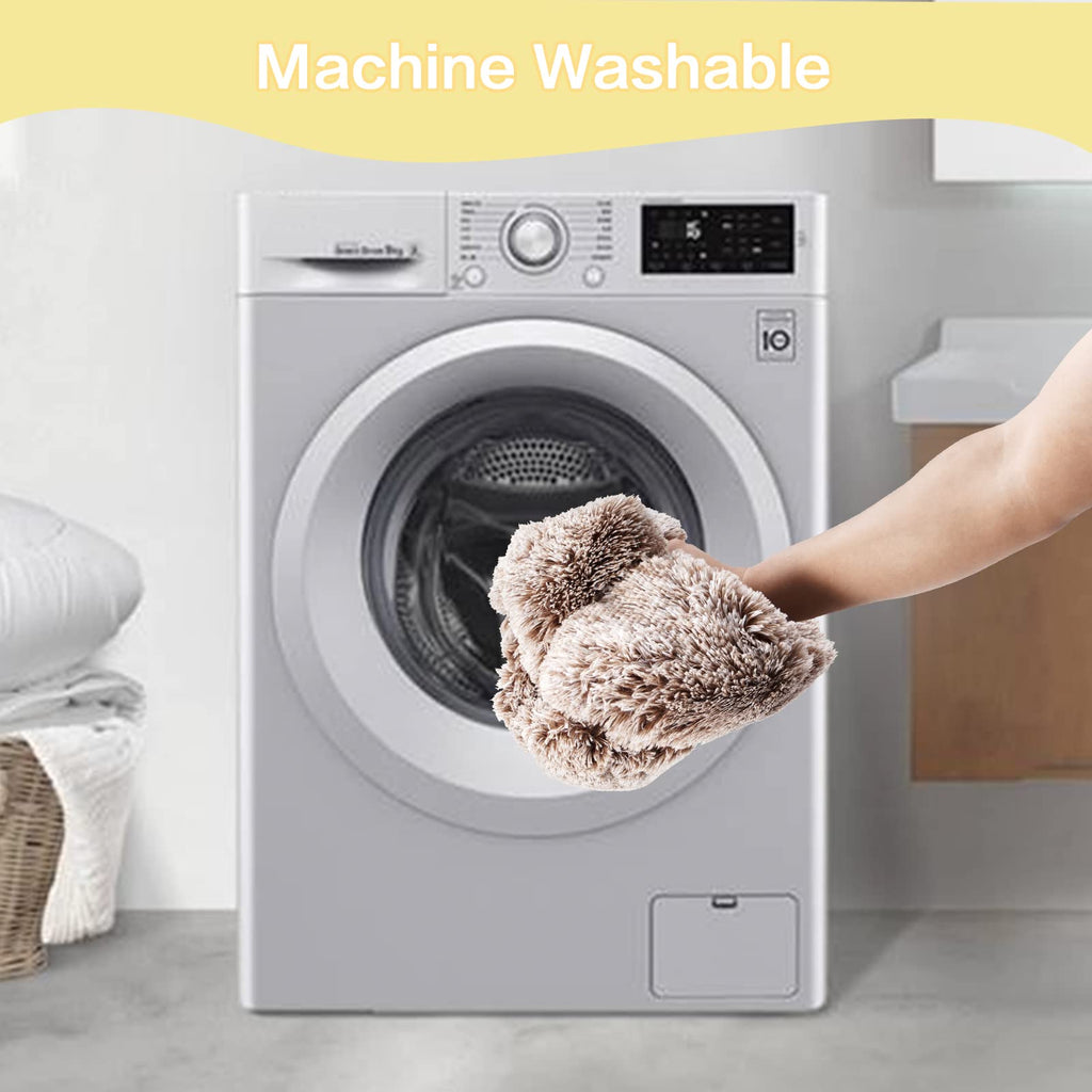 Calming Donut Dog Bed for Extra Large Dogs, Round Plush Bed with Non-Slip Bottom