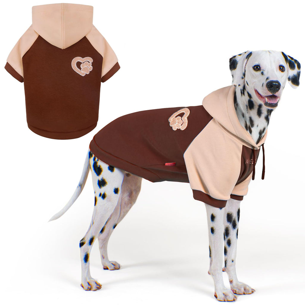 Premium Dog Hoodie Stretchy Pet Sweatshirt with Drawstring Soft Dog Clothes for Small Dogs Dogs Winter Coat for Cold Weather Warm Pet Clothes Comfort Cat Sweater Cat Coat with Leash Hole