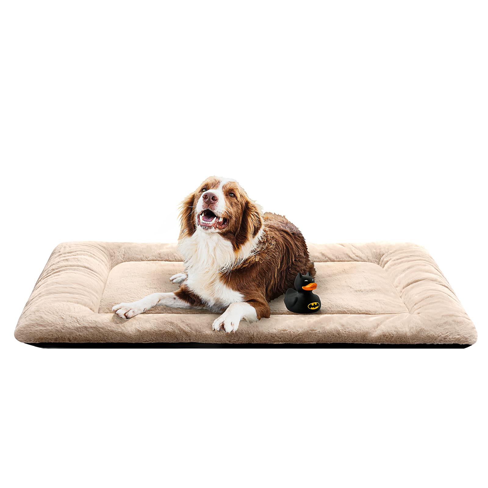 Dog Beds Crate Pad for Medium/Large Dogs Fit Metal,Ultra Soft, Washable & Anti-Slip Kennel Pad for Dogs Cozy Sleeping