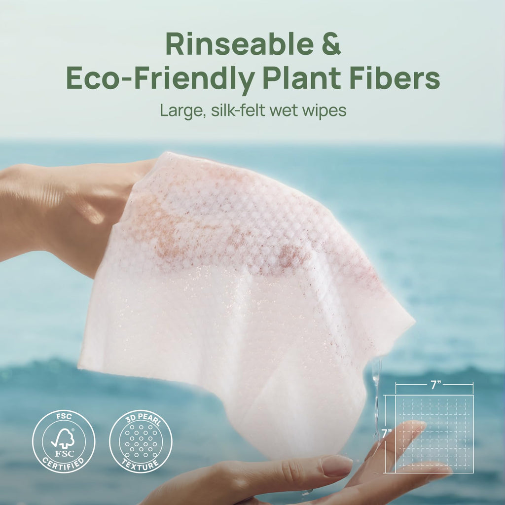 HICC PET Wipes for Dogs & Cats, Cleansing Deodorizing & Soothing Allergy Infections Anal Gland Pets Wipes with Coconut Oil - Dog Grooming Wipes for Butt and Paw - Hypoallergenic & Vet Recommended