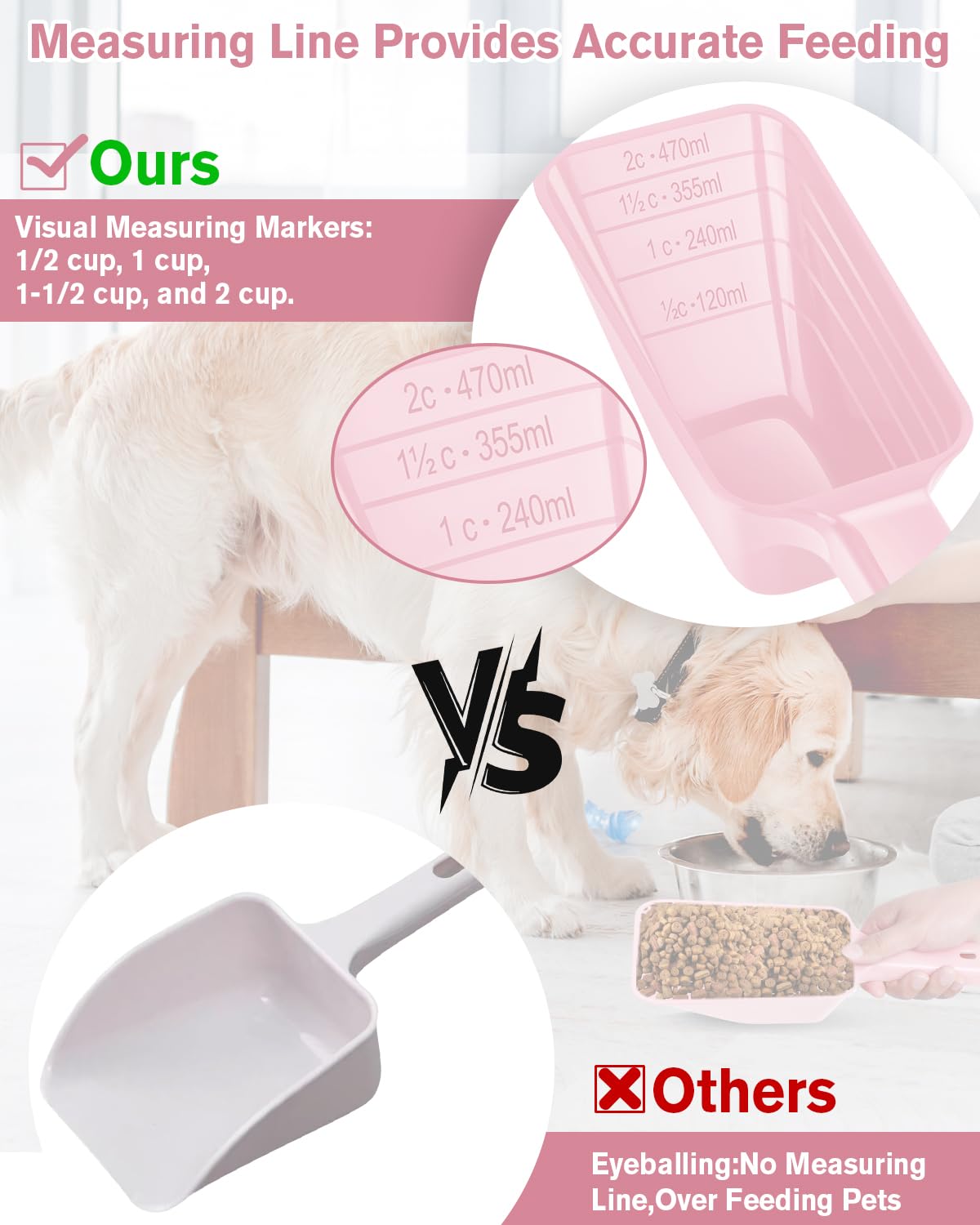 2 Cup Dog Food Scoop(2 Pack)