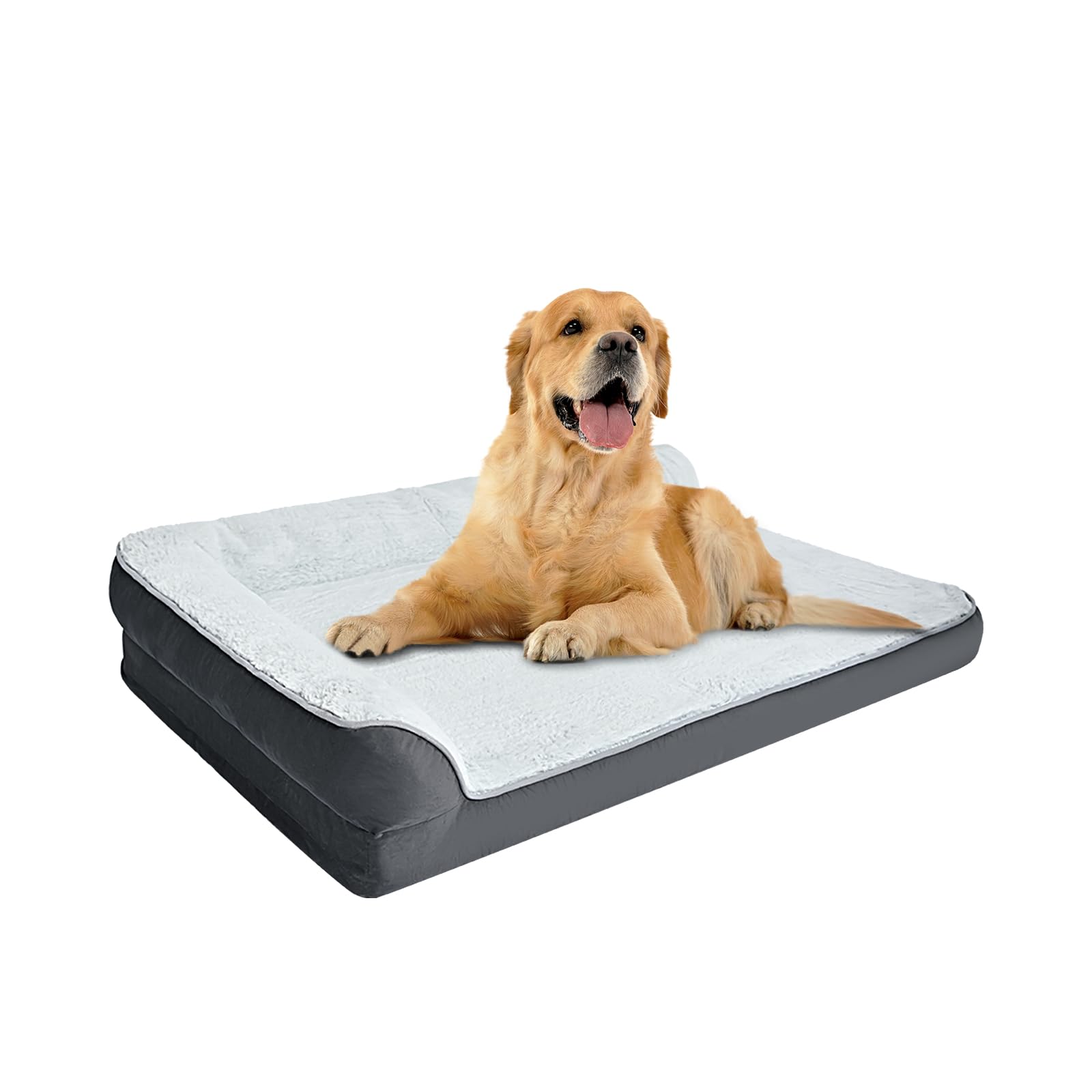 Washable L-Shaped Dog Bed for Small Dogs, Anti-Slip Pet Sofa Bed for Indoor Dogs, Crate Bed