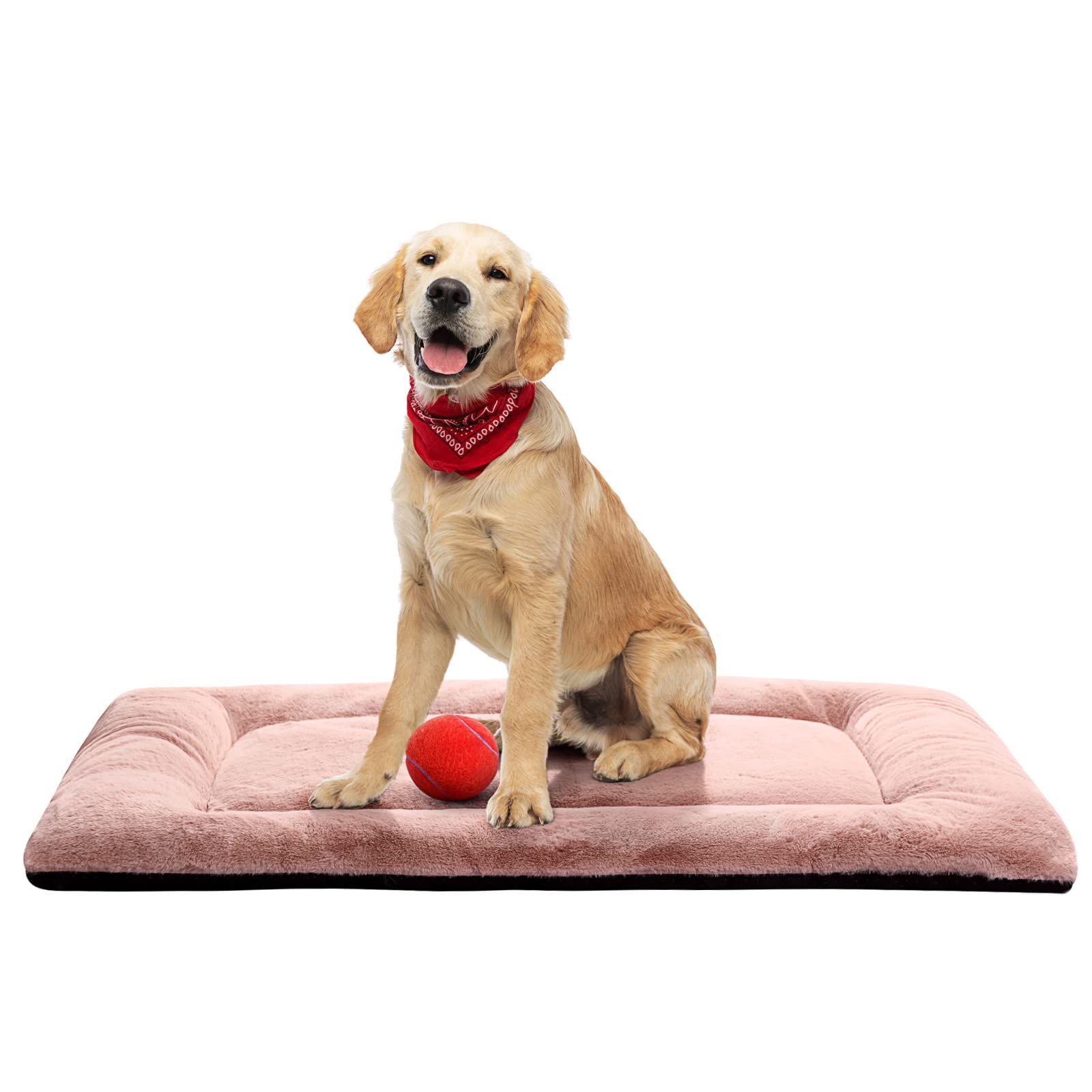 Dog Beds Crate Pad for Medium/Large Dogs Fit Metal,Ultra Soft, Washable & Anti-Slip Kennel Pad for Dogs Cozy Sleeping