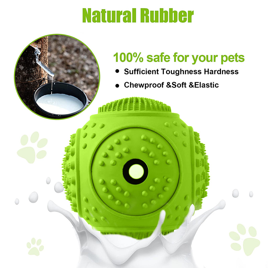 Dog Chew Toys 3 Pack for Aggressive Chewers, Multifunctional Teeth Cleaning and Gum Massage, Tough Toys with Natural Rubber for Large and Medium Dog