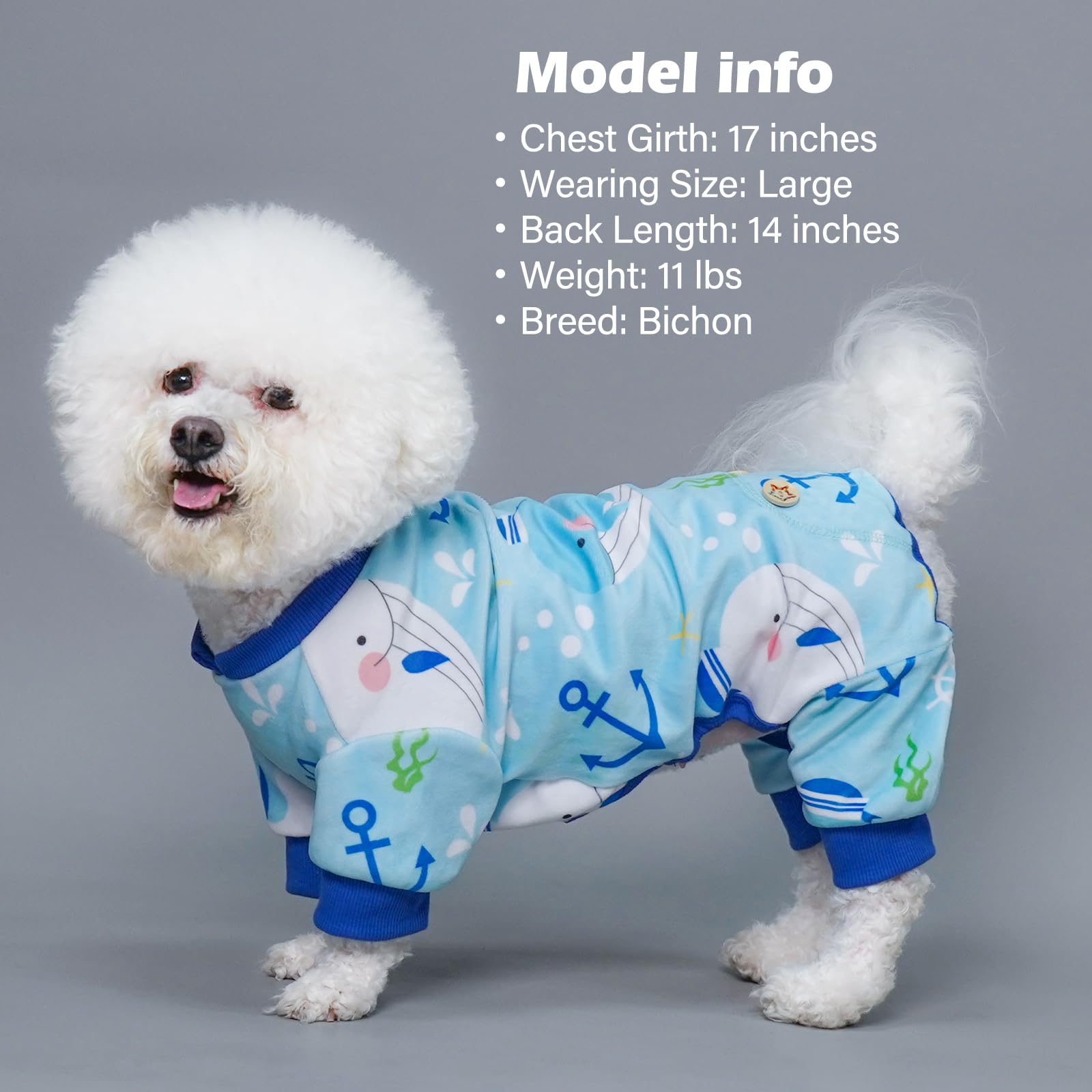 Dog Pajamas Velvet Dog Pajamas Large Sized Dogs Soft Dogs Clothes Pjs with Yellow Ducks Pattern Stretchy Pet Jammies Coat Comfy Pet Onesie Costume