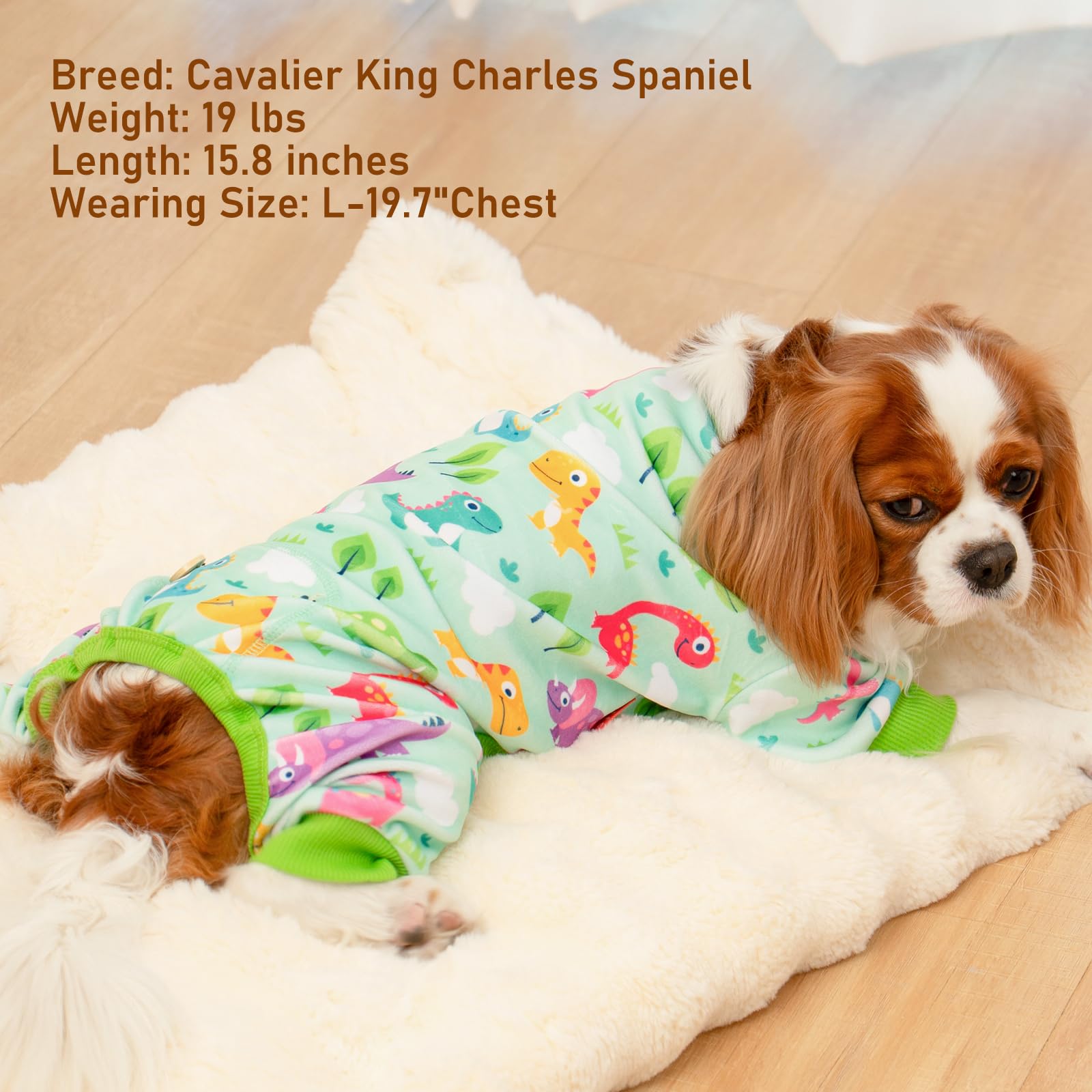 Dog Pajamas Velvet Dog Pajamas Large Sized Dogs Soft Dogs Clothes Pjs with Yellow Ducks Pattern Stretchy Pet Jammies Coat Comfy Pet Onesie Costume