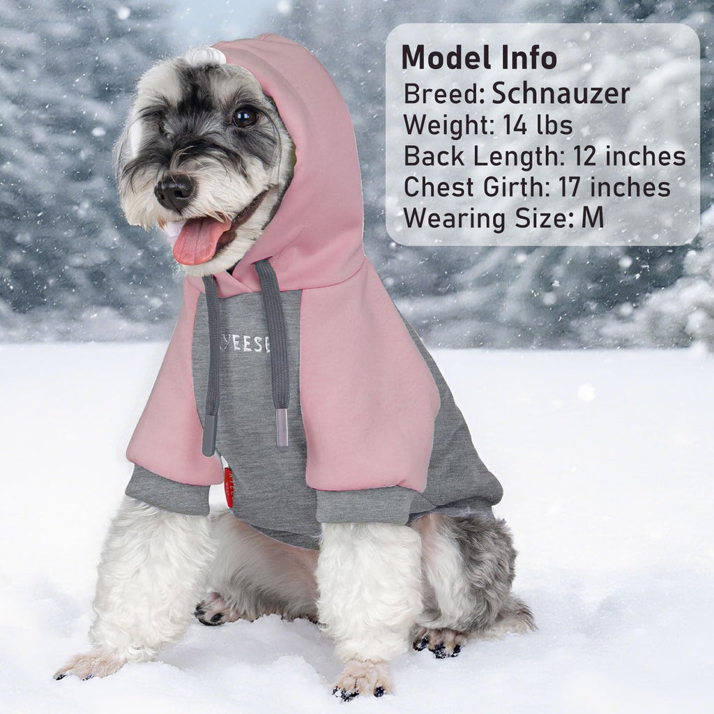 Premium Dog Hoodie Stretchy Pet Sweatshirt with Drawstring Soft Dog Clothes for Small Dogs Dogs Winter Coat for Cold Weather Warm Pet Clothes Comfort Cat Sweater Cat Coat with Leash Hole