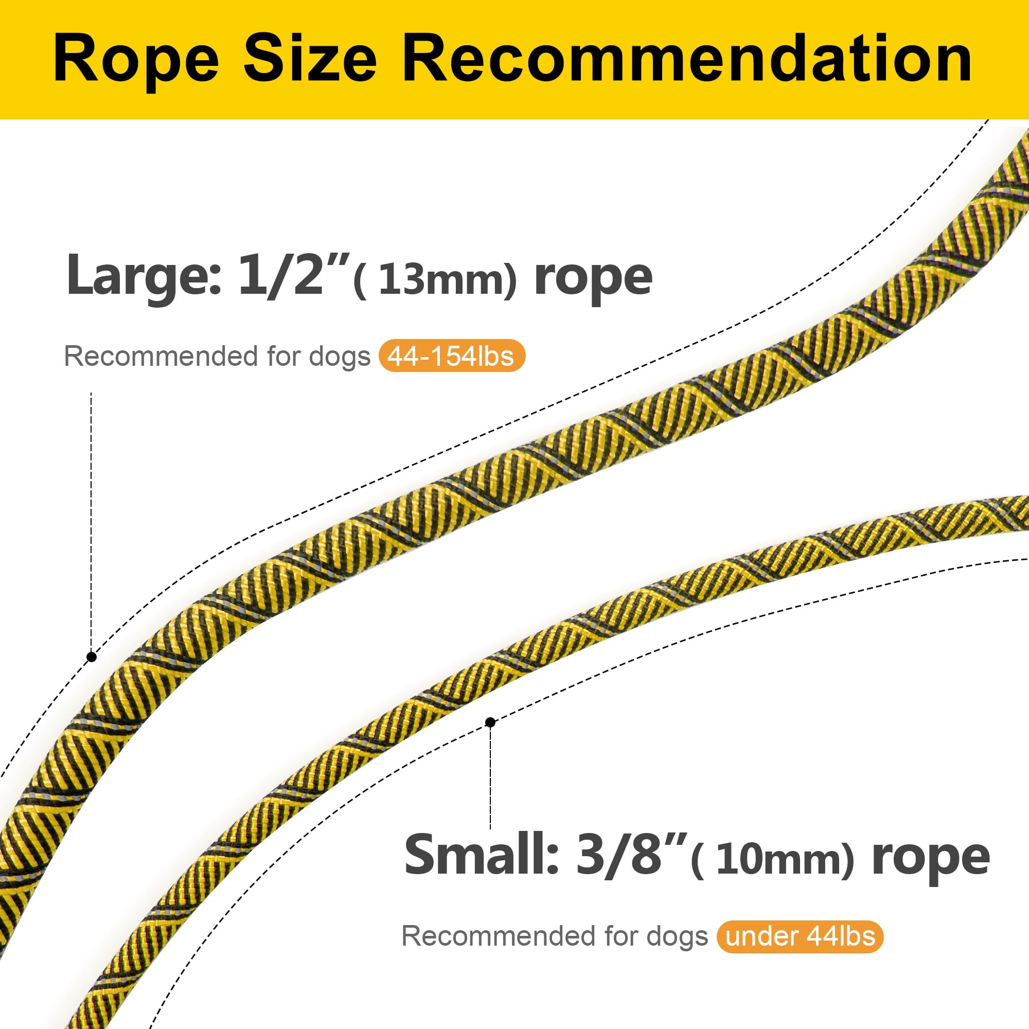 Durable Slip Lead Dog Leash, Heavy Duty Dog Loop Leashes, Comfortable Strong Rope Slip Leash for Large Medium Dogs, No Pull Pet Training Lead with Highly Reflective