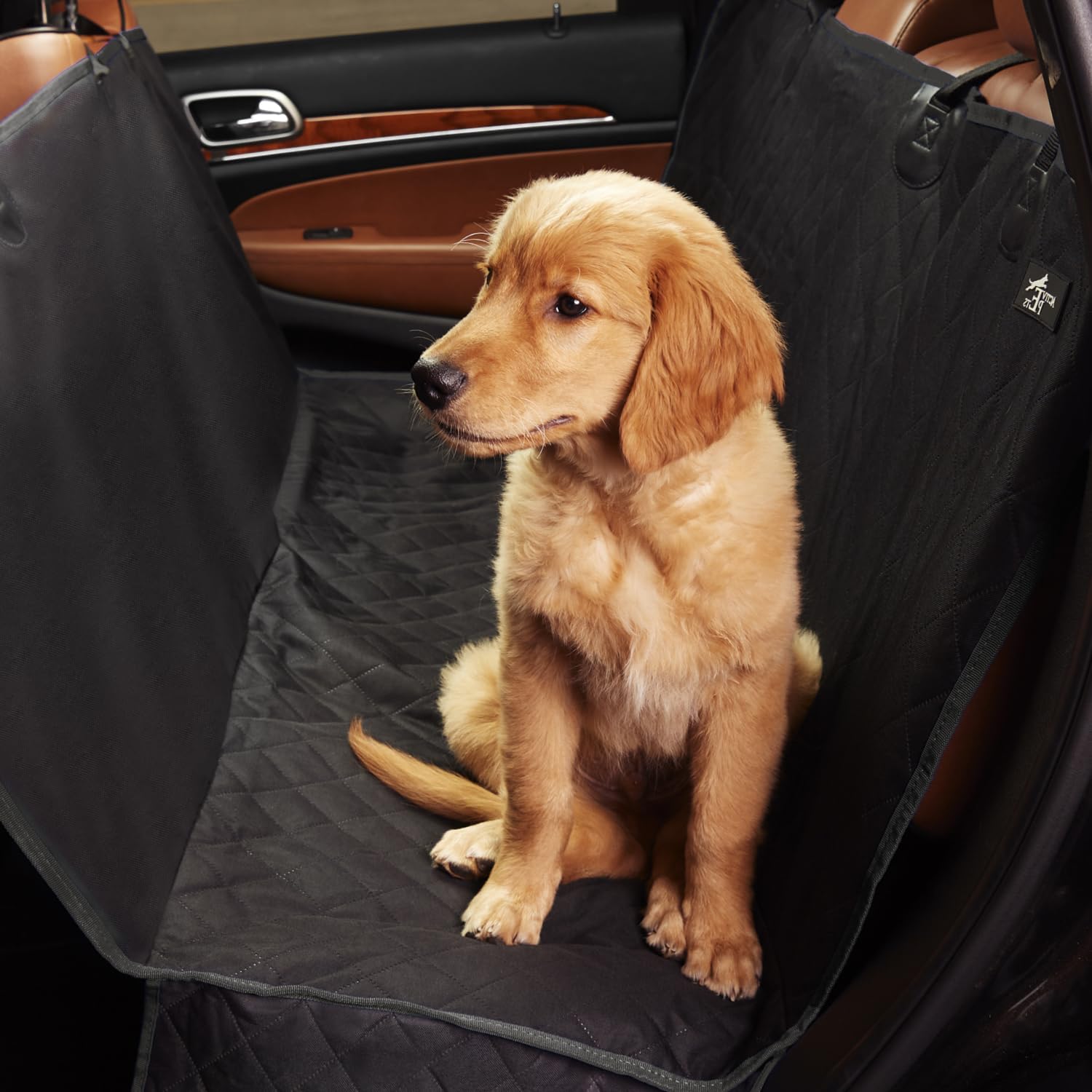 Standard Dog Car Hammock Back Seat Cover, Waterproof Backseat Cover Protector for Truck Bench Rear of Sedans or SUVs, Essential Pet Supplies Vacuum or Wipe Clean, Machine Washable