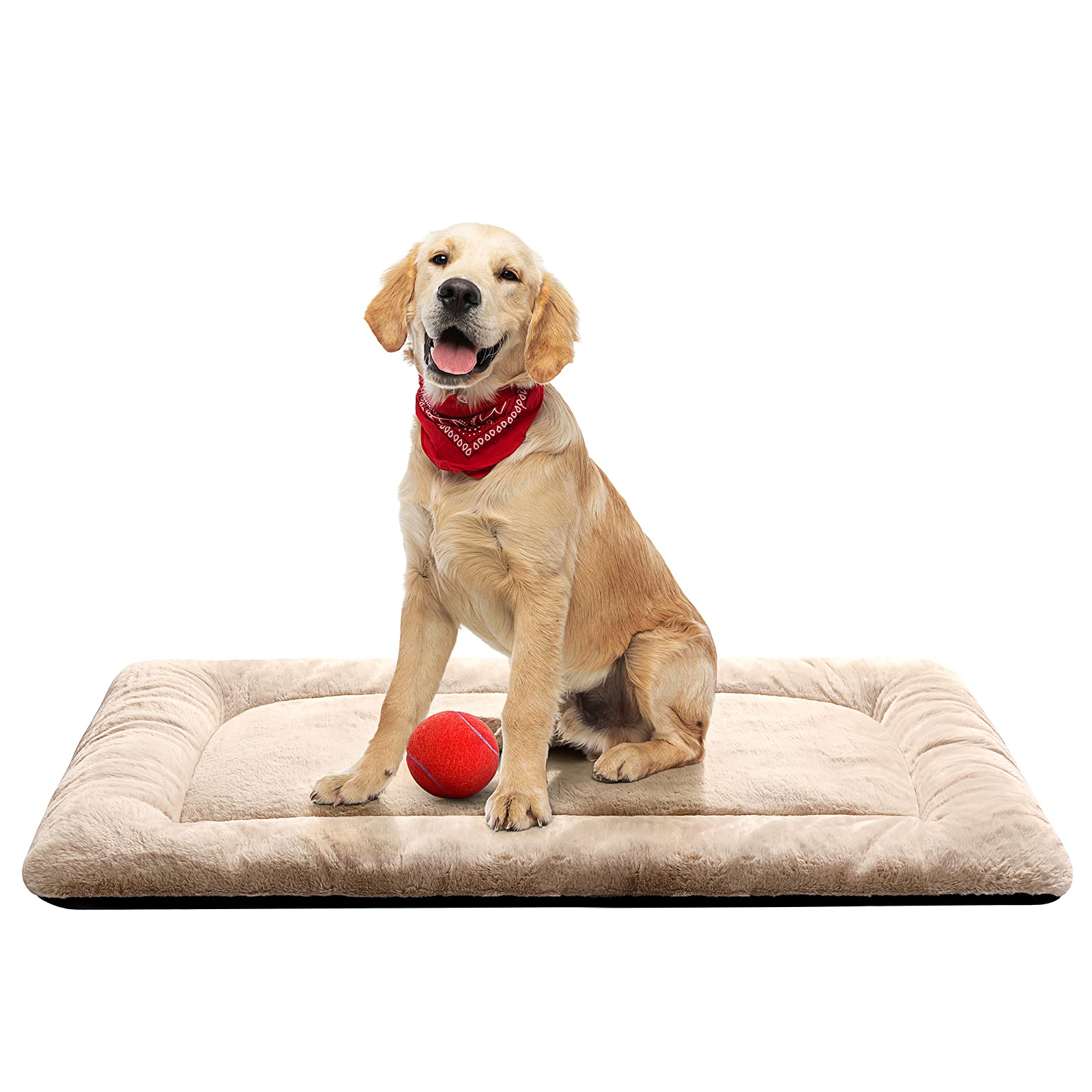 Dog Beds Crate Pad for Medium/Large Dogs Fit Metal,Ultra Soft, Washable & Anti-Slip Kennel Pad for Dogs Cozy Sleeping