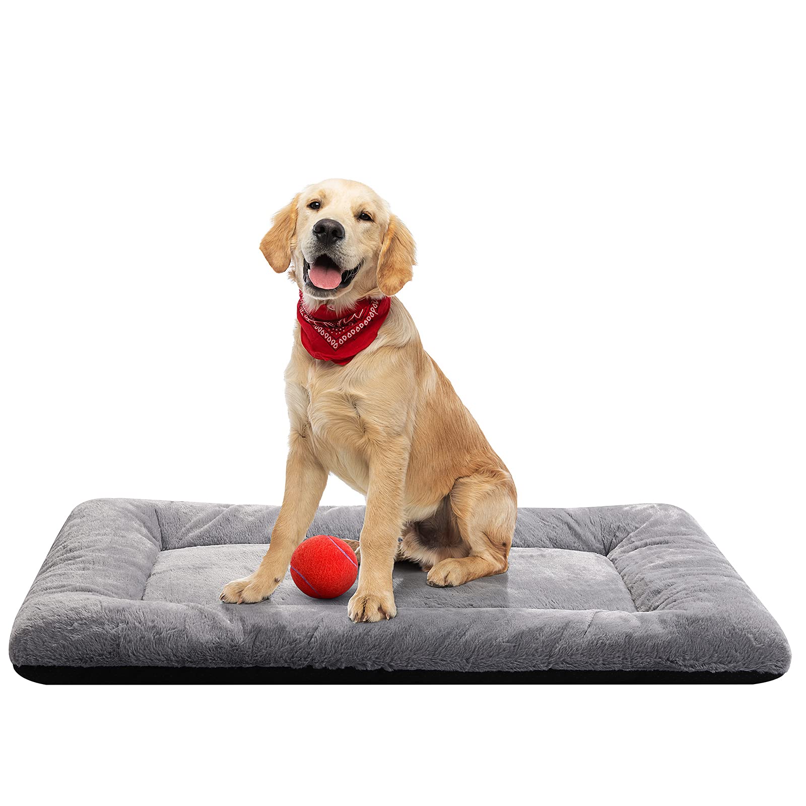 Dog Beds Crate Pad for Medium/Large Dogs Fit Metal,Ultra Soft, Washable & Anti-Slip Kennel Pad for Dogs Cozy Sleeping