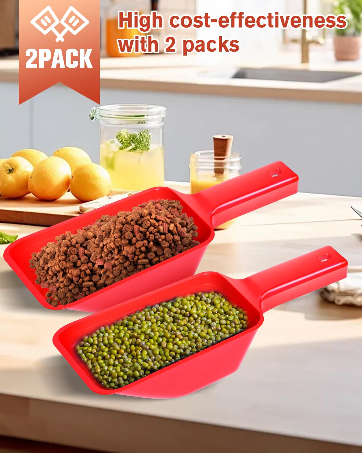 2 Cup Dog Food Scoop(2 Pack)