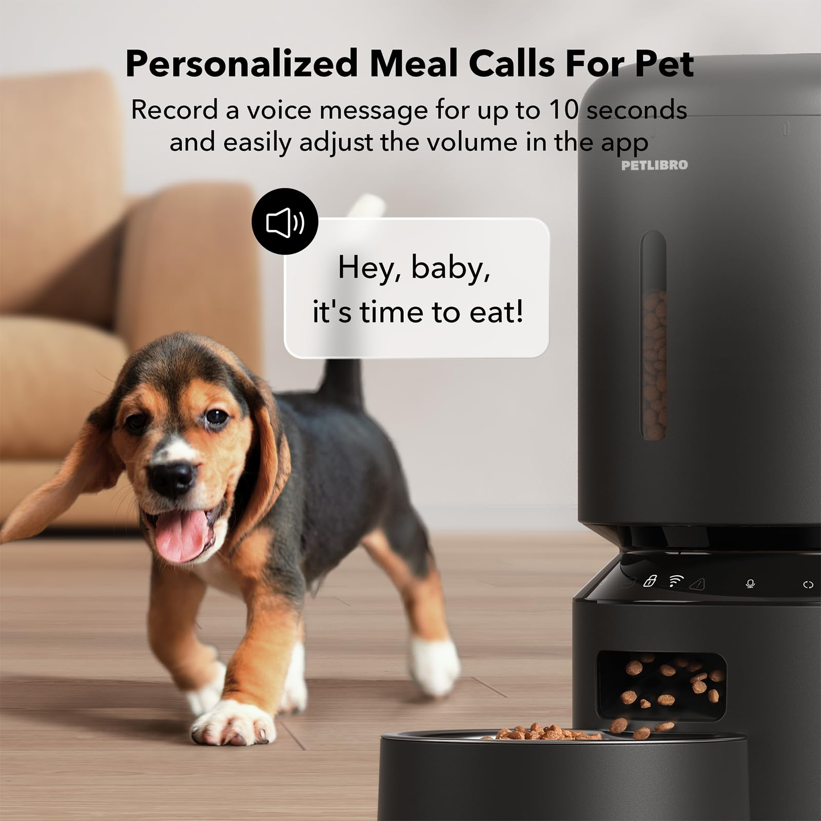 Automatic Dog or Cat Feeder, 5G WiFi Automatic Dog Food Dispenser with Freshness Preservation, 5L Timed Pet Feeder with Low Food Sensor, Up to 10 Meals Per Day,
