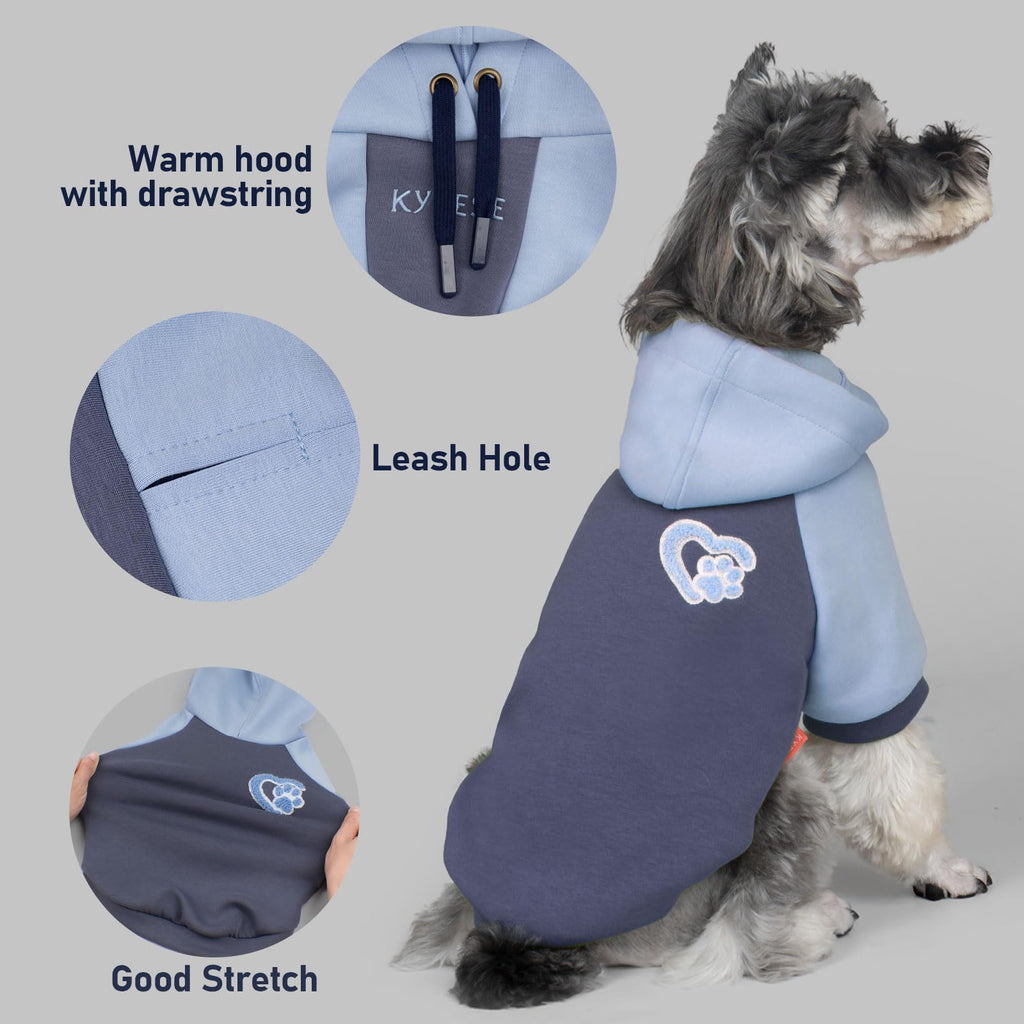 Premium Dog Hoodie Stretchy Pet Sweatshirt with Drawstring Soft Dog Clothes for Small Dogs Dogs Winter Coat for Cold Weather Warm Pet Clothes Comfort Cat Sweater Cat Coat with Leash Hole