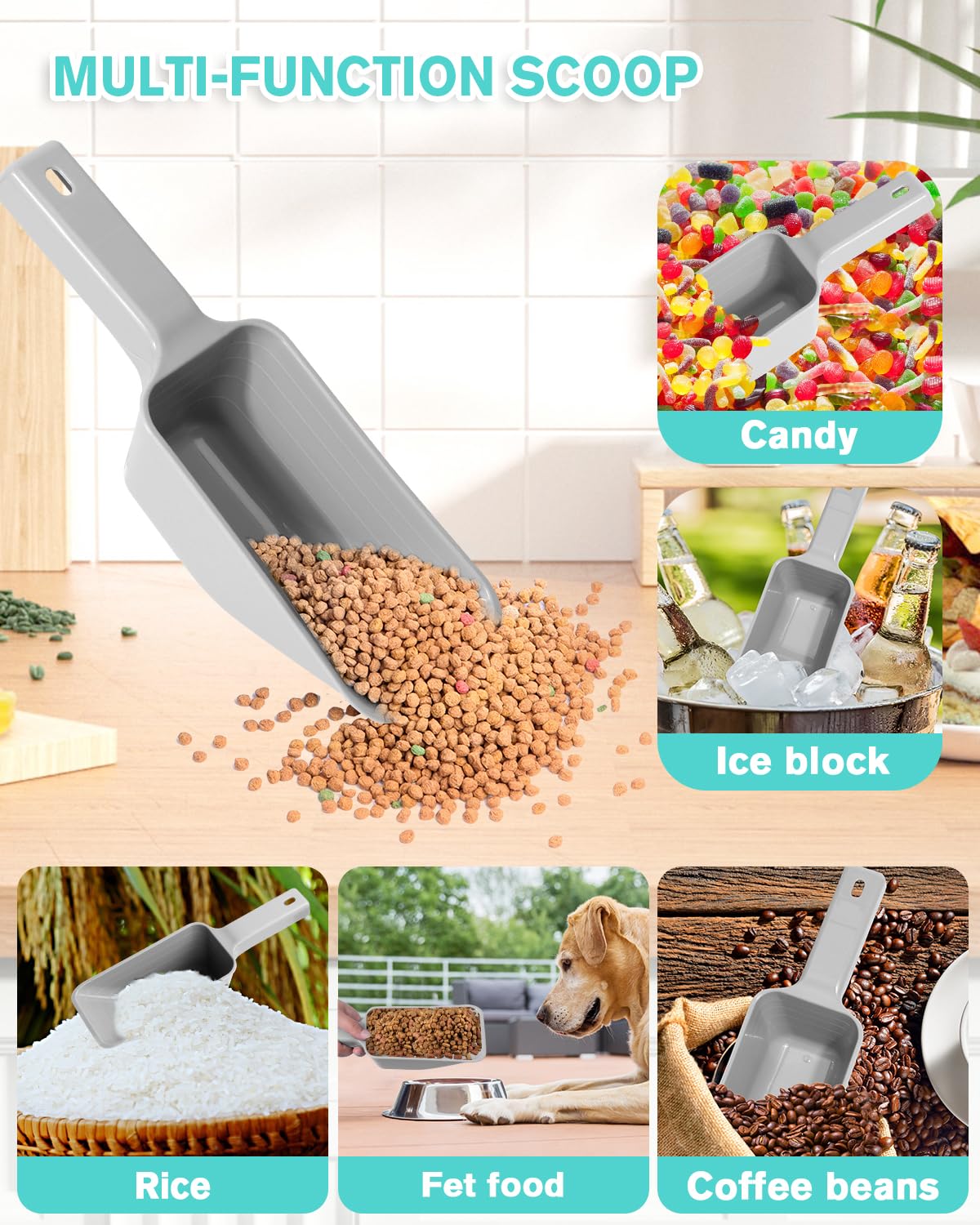 2 Cup Dog Food Scoop(2 Pack)