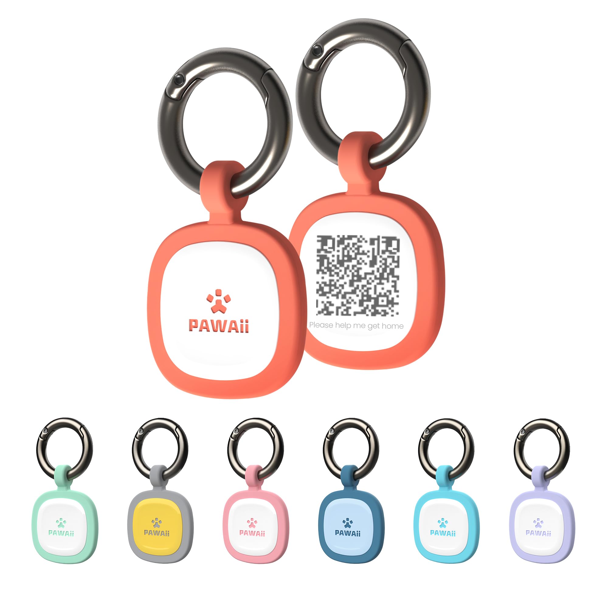 Dog ID Tag, Modifiable Pet Online Profile and Emergency Contacts, Scan QR for Instant Location Alerts, 1 Pack
