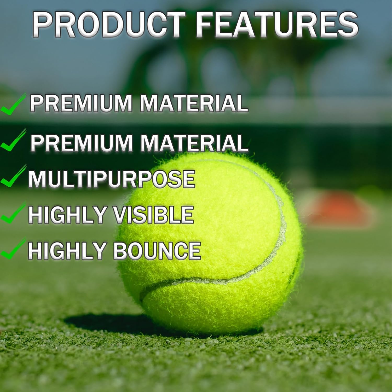 Tennis Balls, 20 Pack Training Tennis Balls,High Elasticity Practice Tennis for Beginner, Exercise Playing Balls for Pet Dog