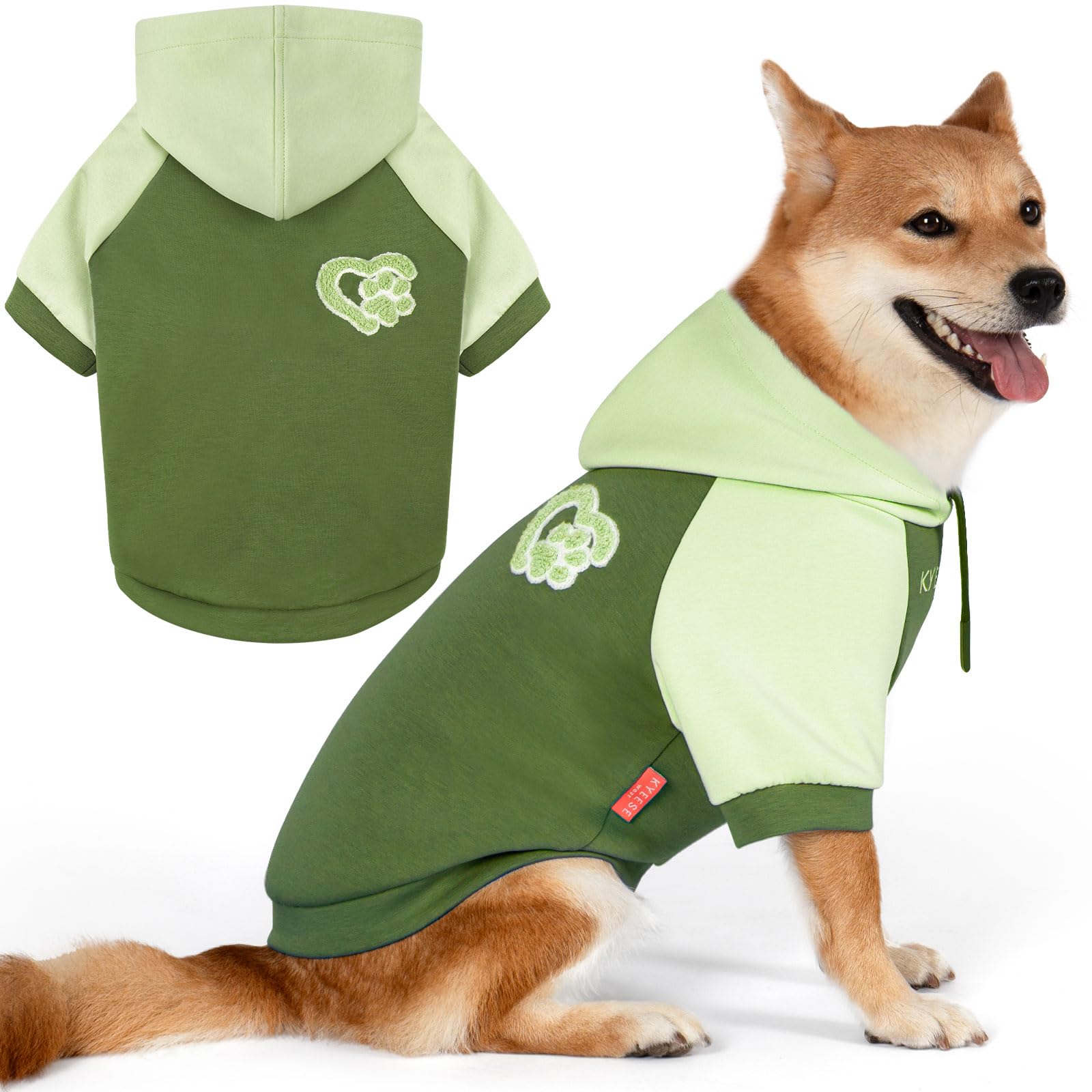 Premium Dog Hoodie Stretchy Pet Sweatshirt with Drawstring Soft Dog Clothes for Small Dogs Dogs Winter Coat for Cold Weather Warm Pet Clothes Comfort Cat Sweater Cat Coat with Leash Hole