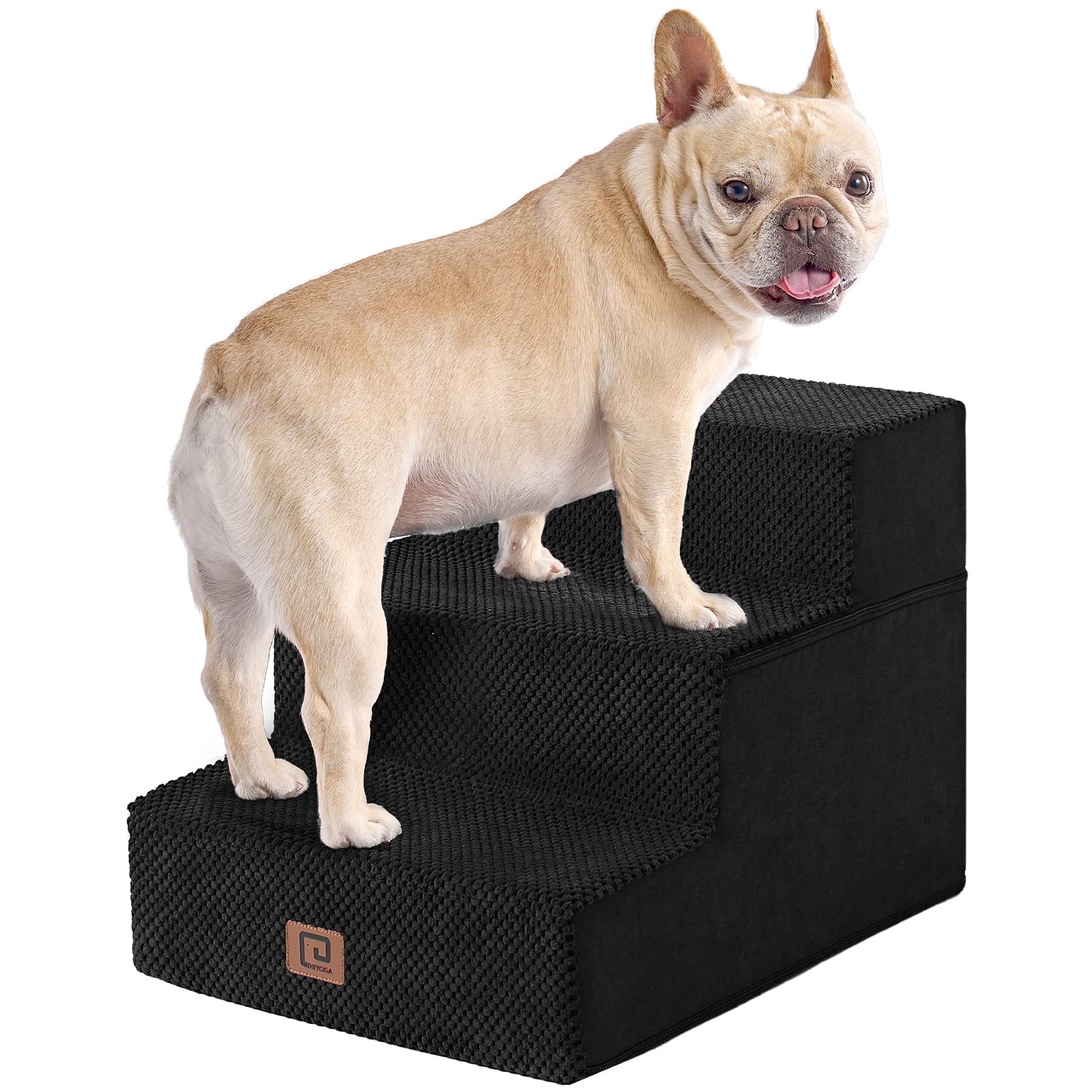 Dog Steps for Bed, Pet Steps for Small Dogs and Cats, Non-Slip Balanced Pet Ramp Indoor