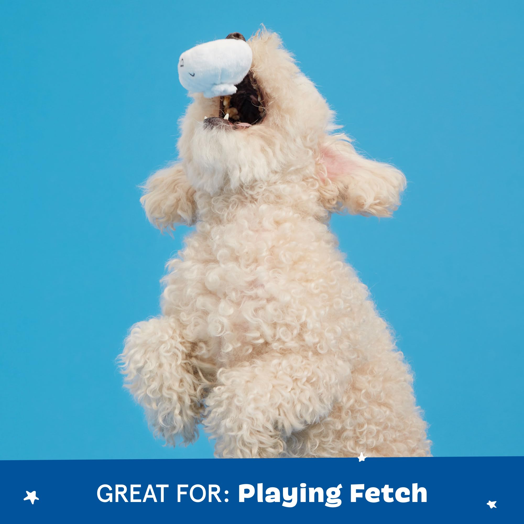 Dog Toy 2 in 1 Interactive, Plush Exterior Material & Squeaker, Tearable Dog Toy with Squeaky Ball Inside, Ideal for Toy Destroyers - Andi's Dumpling, large