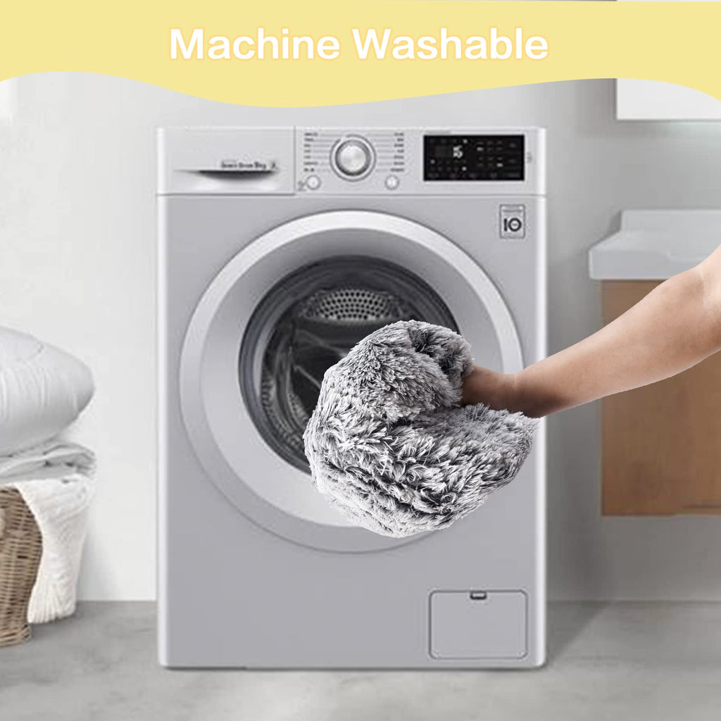 Calming Donut Dog Bed for Extra Large Dogs, Round Plush Bed with Non-Slip Bottom