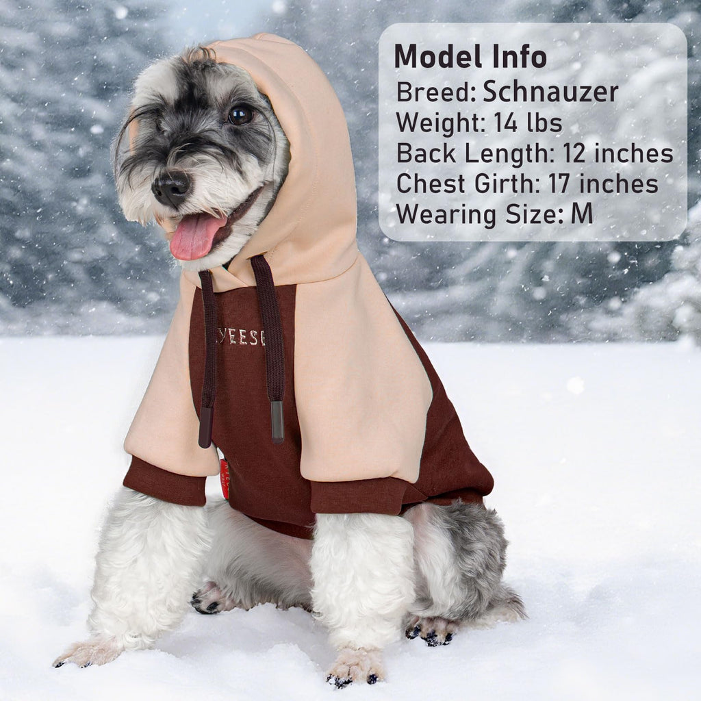 Premium Dog Hoodie Stretchy Pet Sweatshirt with Drawstring Soft Dog Clothes for Small Dogs Dogs Winter Coat for Cold Weather Warm Pet Clothes Comfort Cat Sweater Cat Coat with Leash Hole