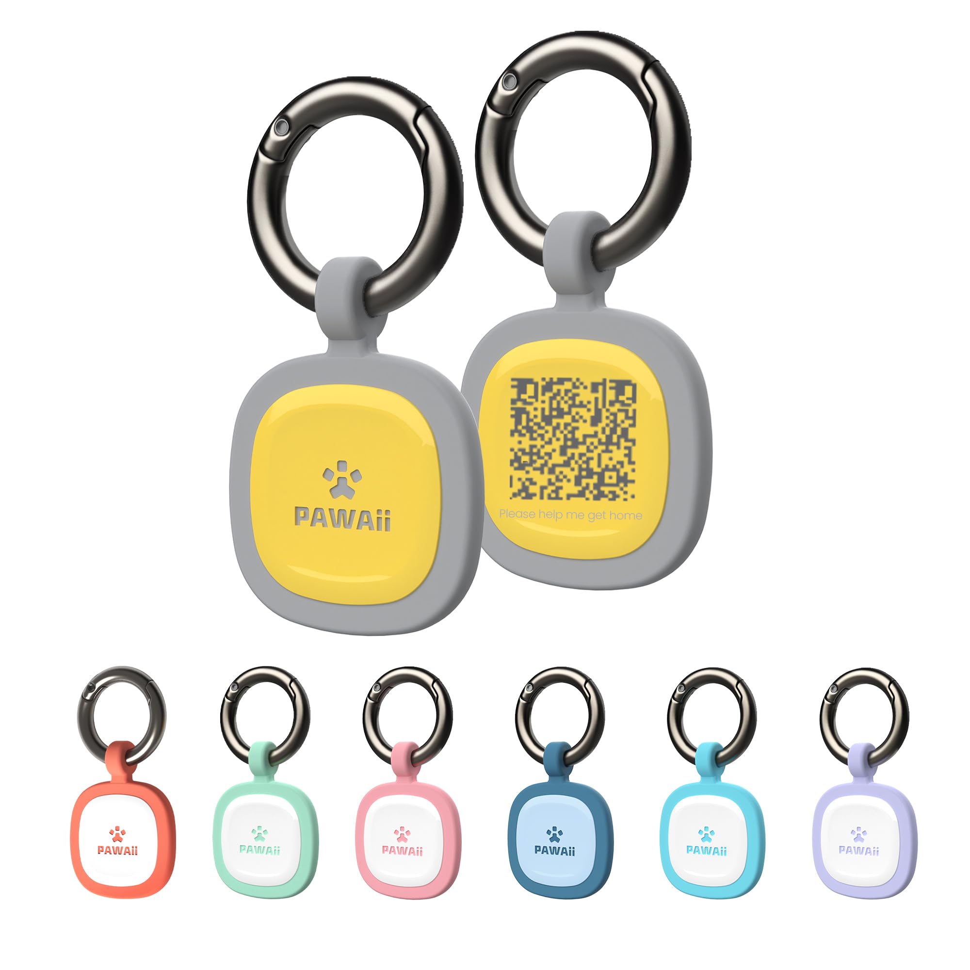 Dog ID Tag, Modifiable Pet Online Profile and Emergency Contacts, Scan QR for Instant Location Alerts, 1 Pack