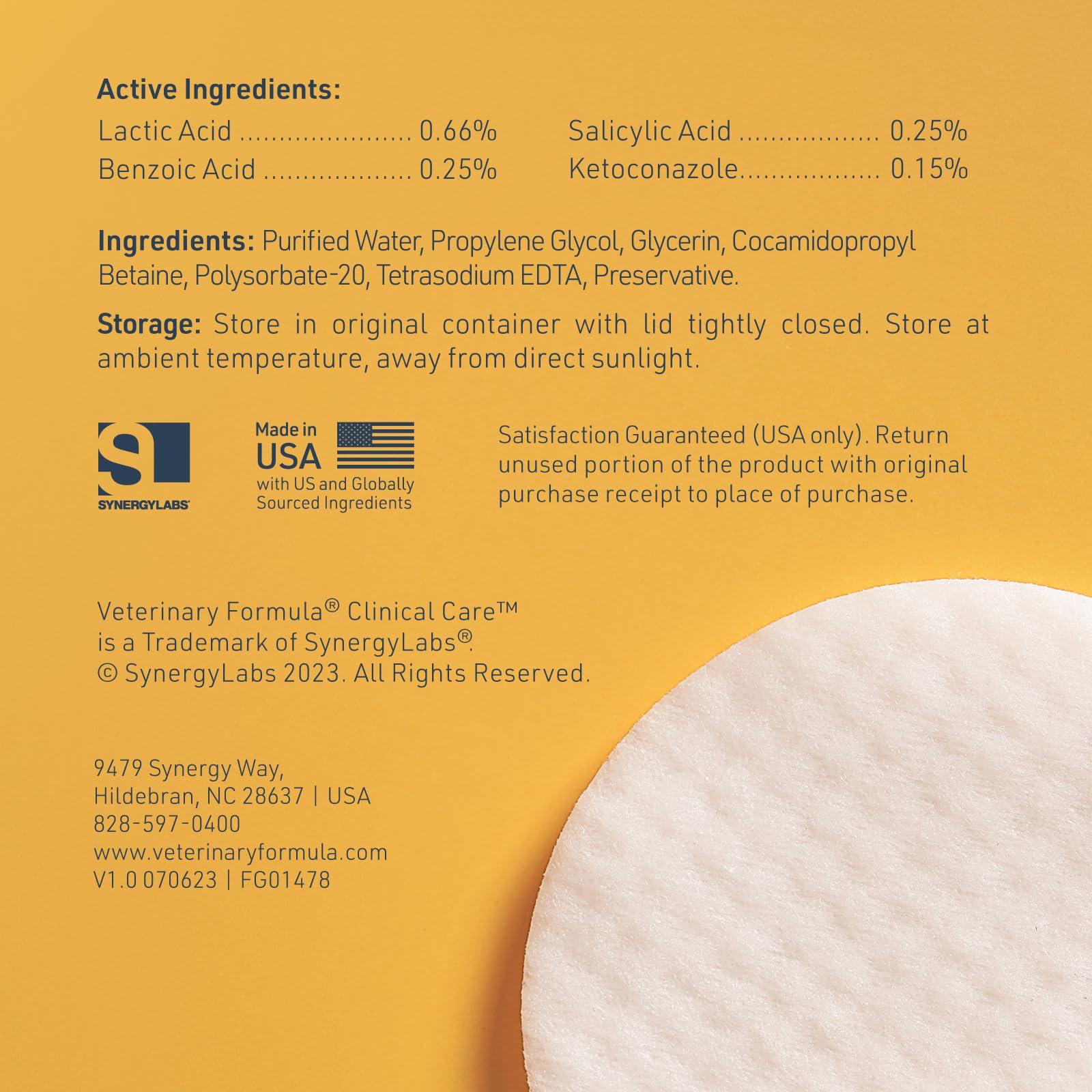 Veterinary Formula Clinical Care Ear Therapy, 8 oz. – Cat and Dog Ear Cleaner – Helps Soothe Itchiness and Clean The Ear Canal of Debris and Buildup