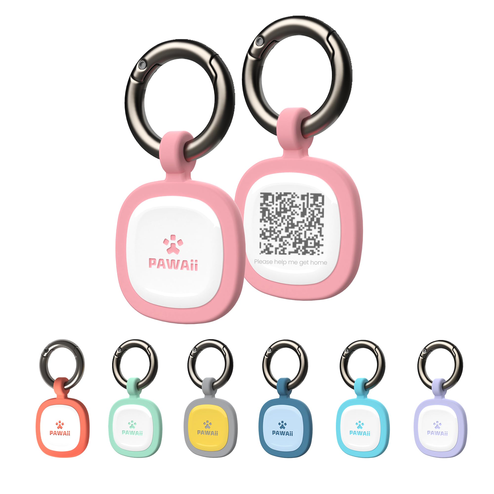 Dog ID Tag, Modifiable Pet Online Profile and Emergency Contacts, Scan QR for Instant Location Alerts, 1 Pack