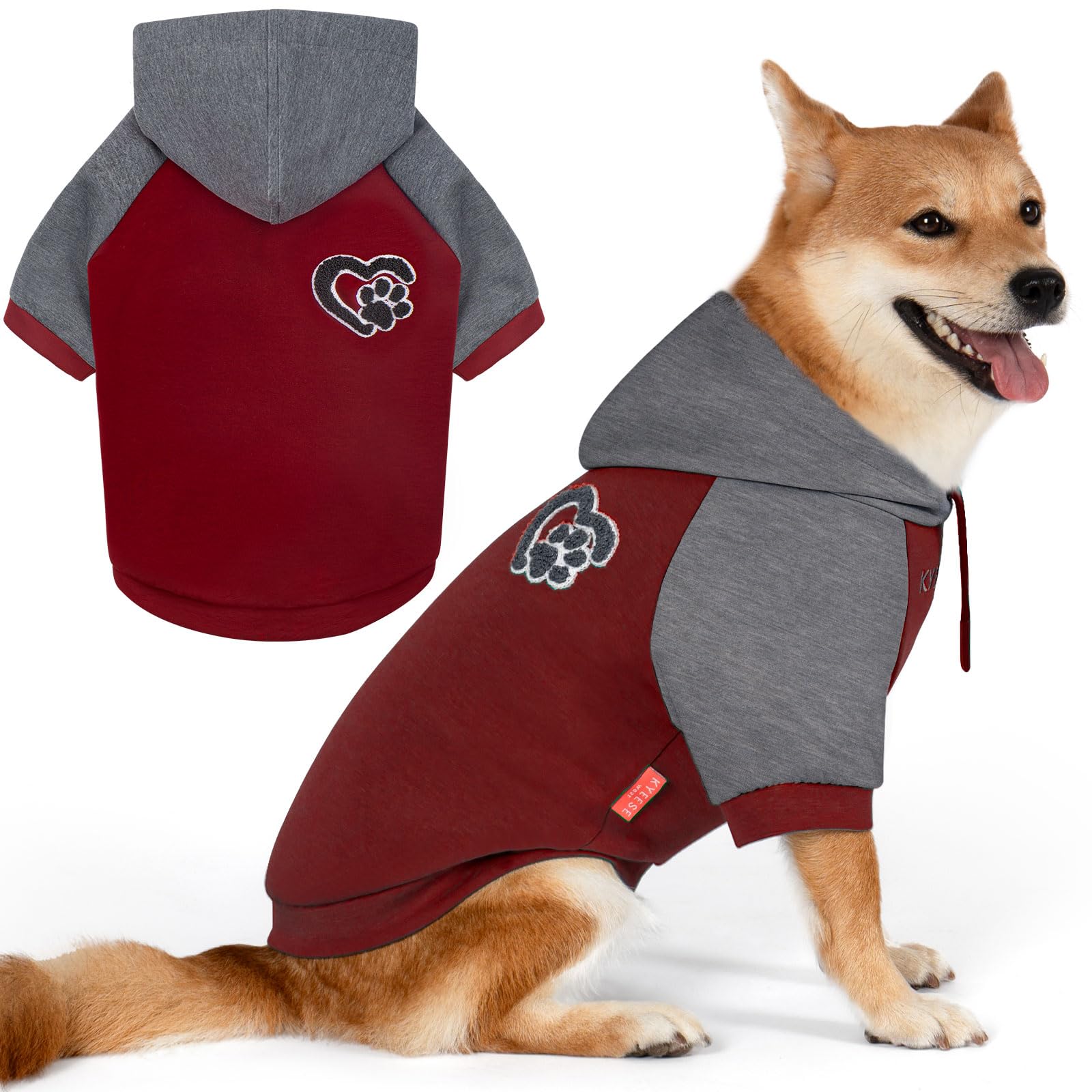 Premium Dog Hoodie Stretchy Pet Sweatshirt with Drawstring Soft Dog Clothes for Small Dogs Dogs Winter Coat for Cold Weather Warm Pet Clothes Comfort Cat Sweater Cat Coat with Leash Hole