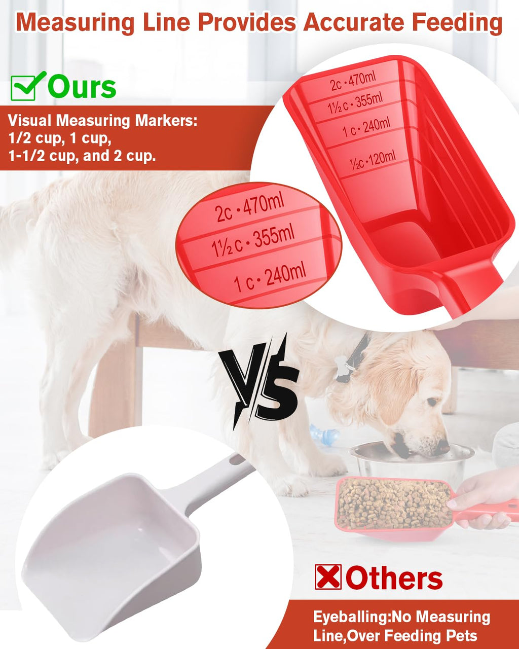 2 Cup Dog Food Scoop(2 Pack)