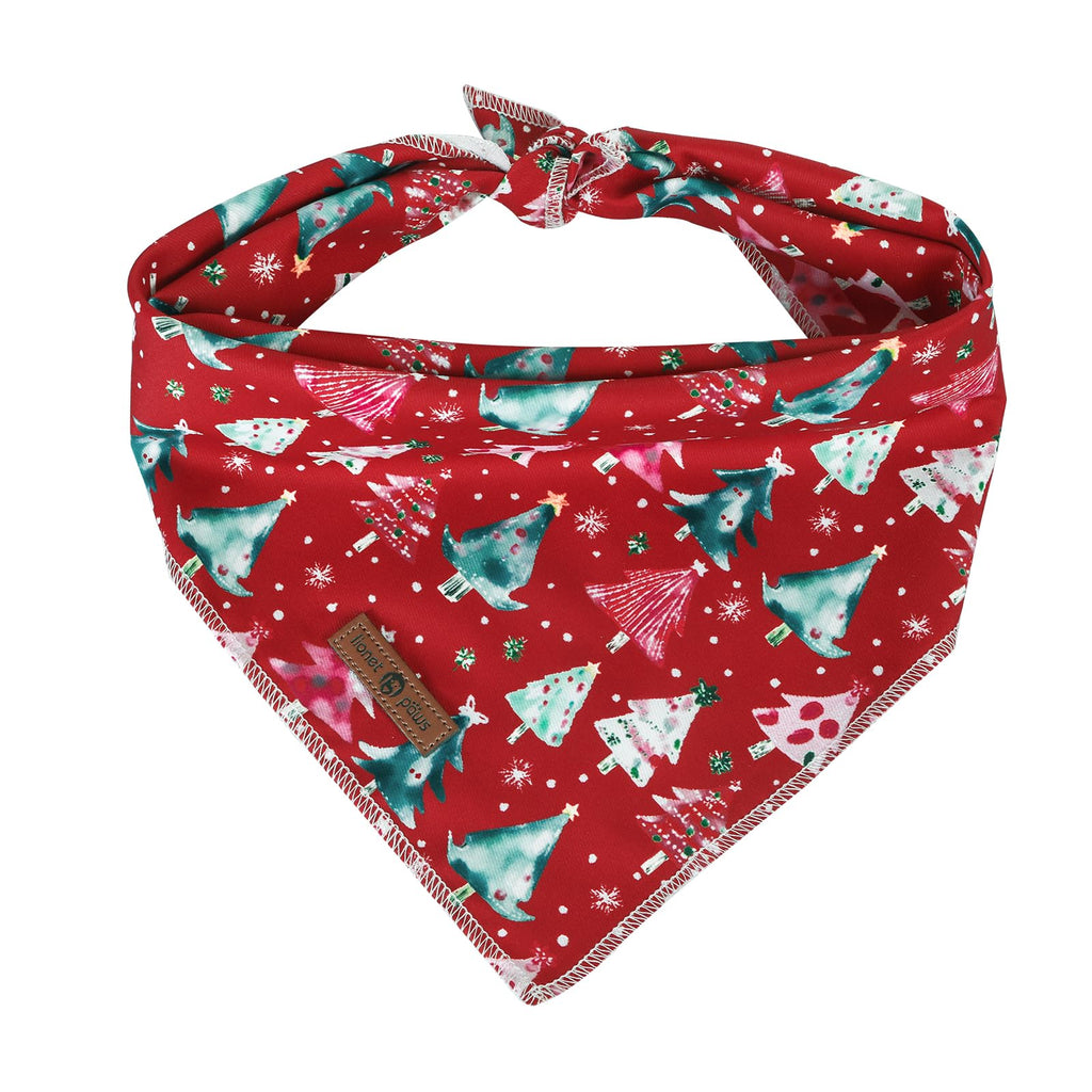 Paws Dog Bandana for Small Medium Large Dogs, Cat Kerchief Blue DOIT, Triangle Bibs Scarf for Girl or Boy