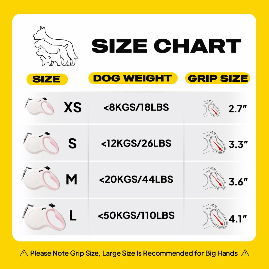 Retractable Dog Leash, 16 ft Dog Walking Leash for Small Dogs up to 26 lbs, 360° Tangle Free, Black