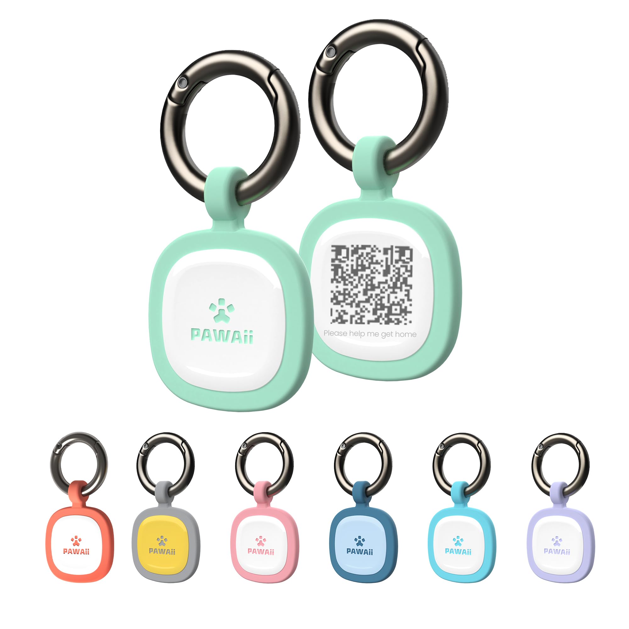 Dog ID Tag, Modifiable Pet Online Profile and Emergency Contacts, Scan QR for Instant Location Alerts, 1 Pack