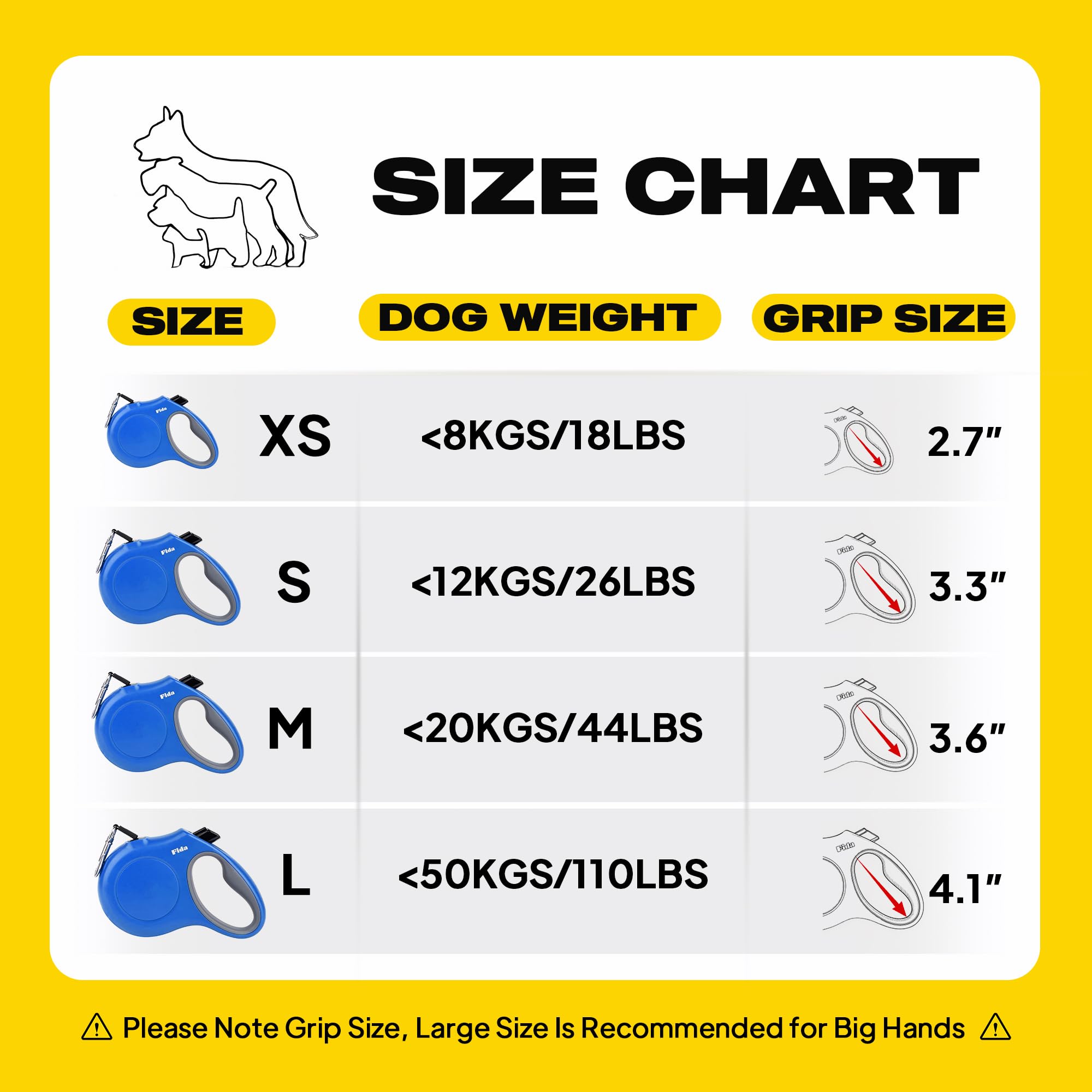 Retractable Dog Leash, 16 ft Dog Walking Leash for Small Dogs up to 26 lbs, 360° Tangle Free, Black