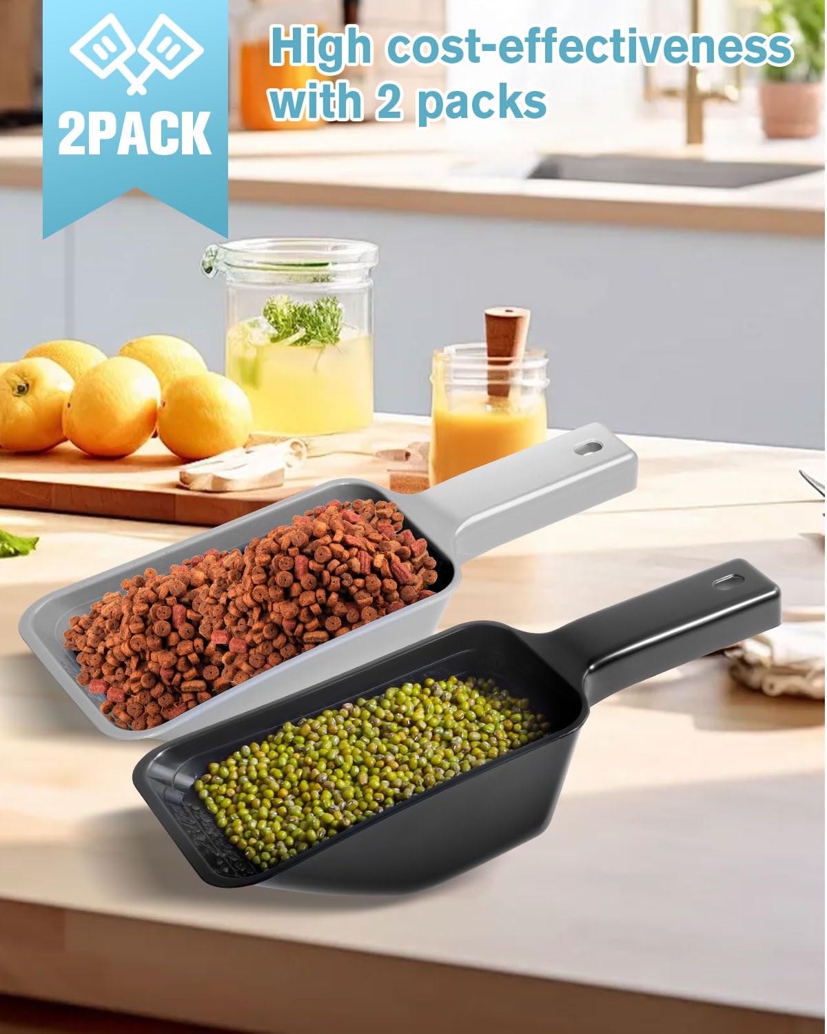 2 Cup Dog Food Scoop(2 Pack)