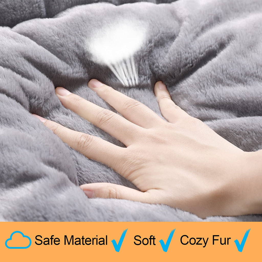 Dog Beds Crate Pad for Medium/Large Dogs Fit Metal,Ultra Soft, Washable & Anti-Slip Kennel Pad for Dogs Cozy Sleeping