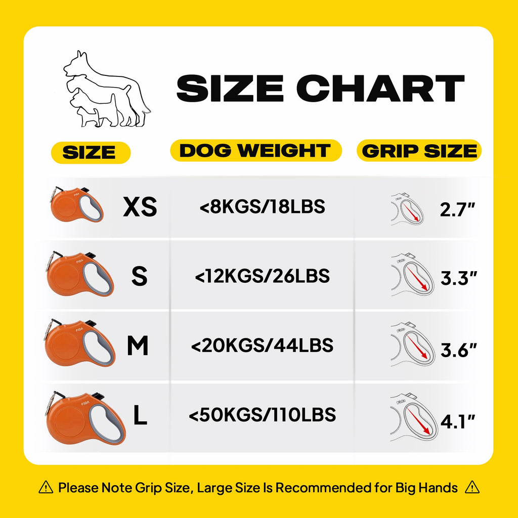 Retractable Dog Leash, 16 ft Dog Walking Leash for Small Dogs up to 26 lbs, 360° Tangle Free, Black