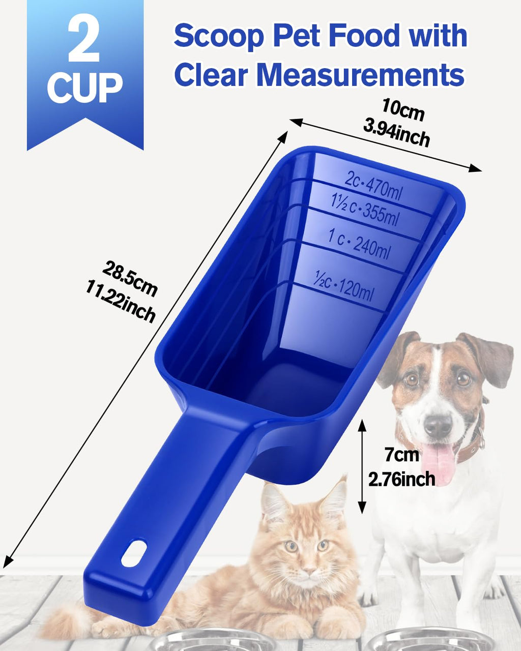 2 Cup Dog Food Scoop(2 Pack)