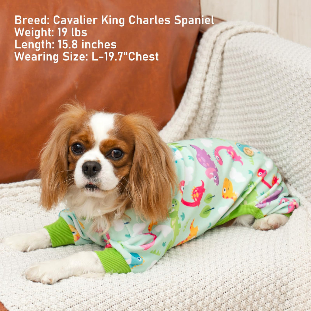 Dog Pajamas Velvet Dog Pajamas Large Sized Dogs Soft Dogs Clothes Pjs with Yellow Ducks Pattern Stretchy Pet Jammies Coat Comfy Pet Onesie Costume